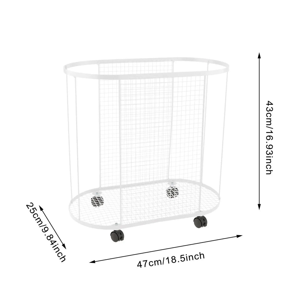 Yoga Mat Holder with Wheels Gym Equipment Storage Basket for Resistance Bands Dumbbell Yoga Blocks Kettlebells Foam Roller