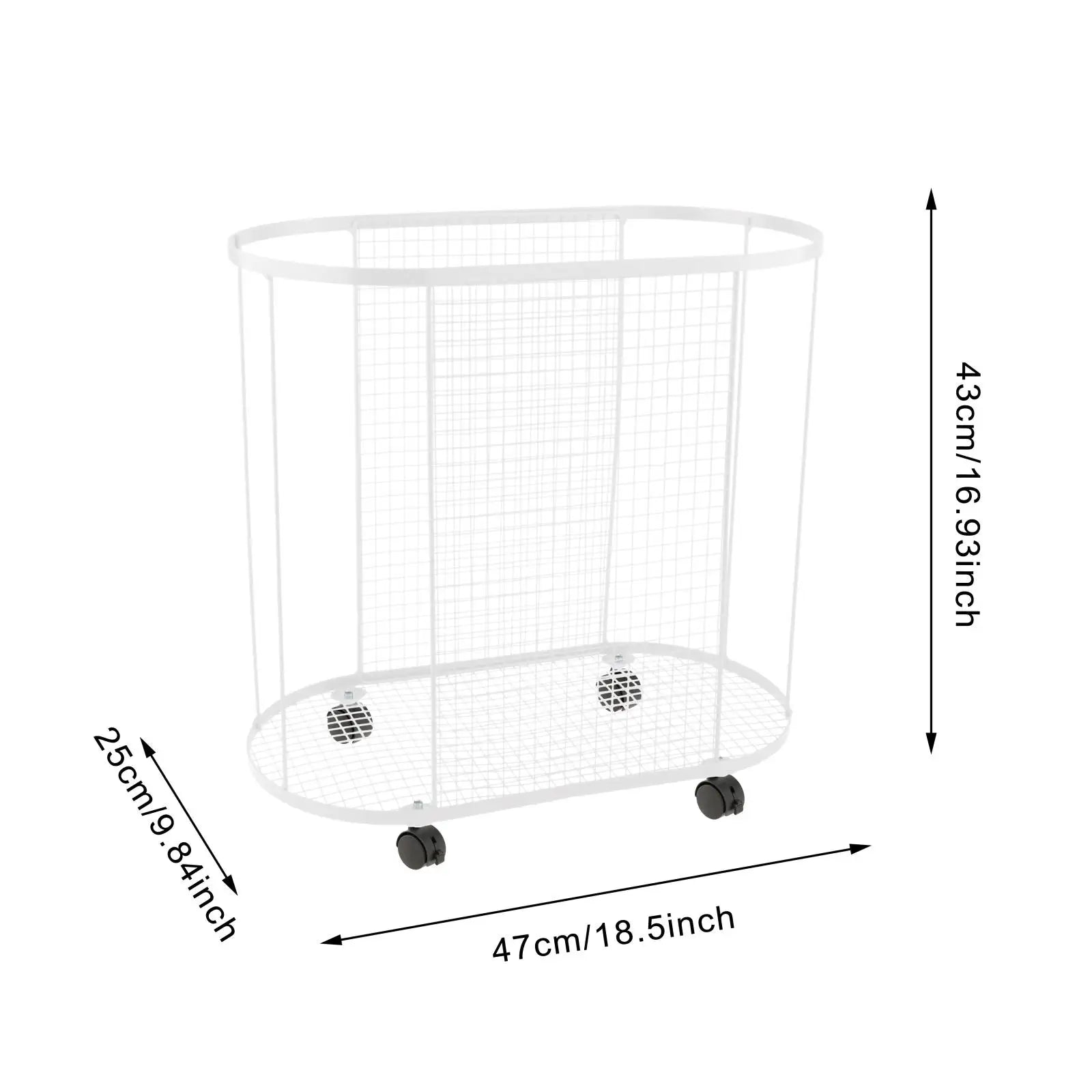 Yoga Mat Holder with Wheels Gym Equipment Storage Basket for Resistance Bands Dumbbell Yoga Blocks Kettlebells Foam Roller