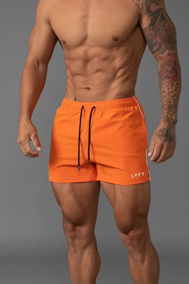 Men Summer Beach GYM Fitness Single Layer Shorts Running Quick Drying Breathable Sports Shorts Workout Casual Jogging Bottoms