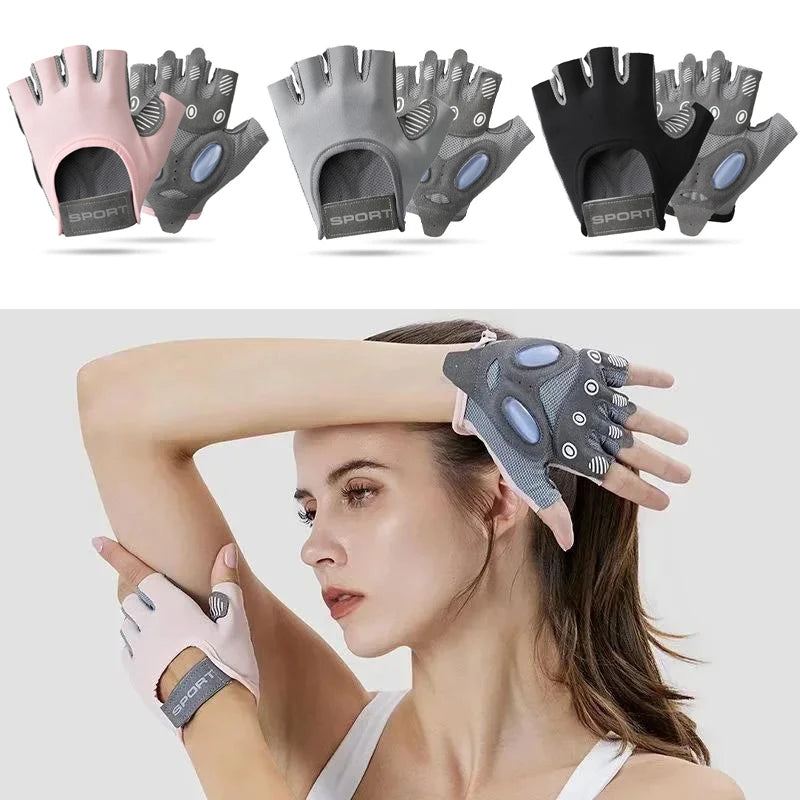 Fitness Gloves 1 Pair Non-Slip Soft Workout Gloves for Strength Training Body Workout Sports Outdoor Gym Exercise Cycling