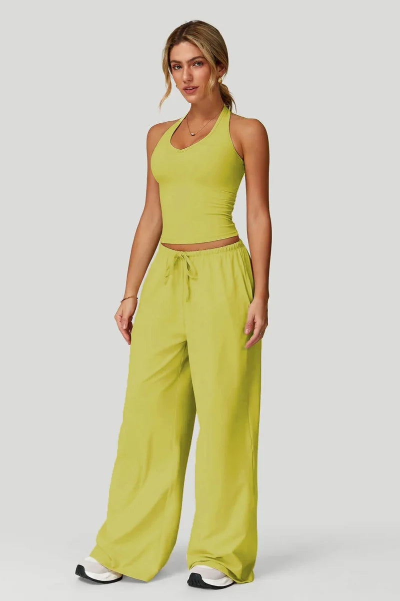 Women's Wide-Leg Tracksuit Set
