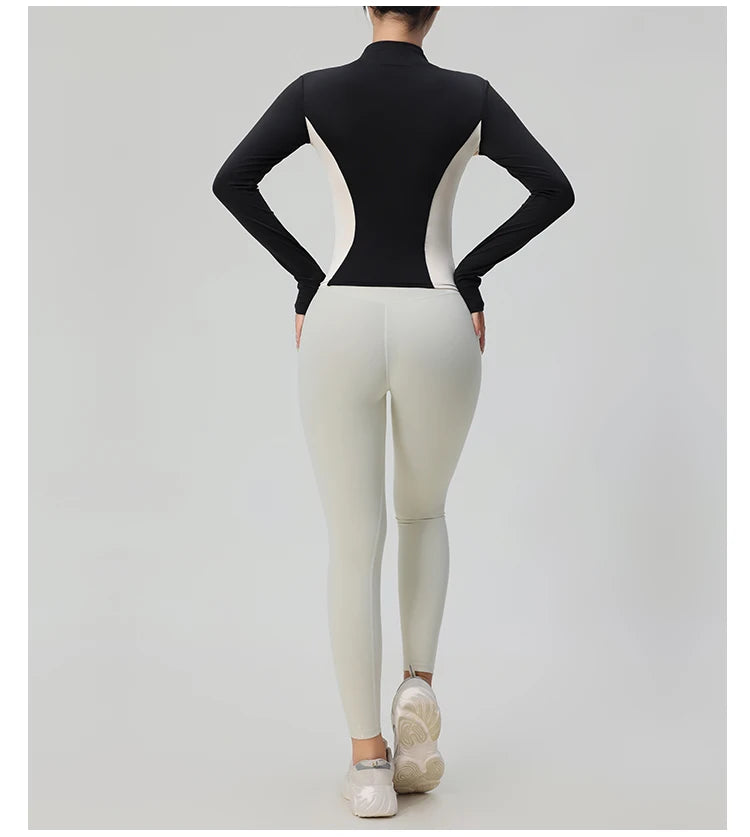 Women's Long Sleeve Zip-Up Workout Jacket
