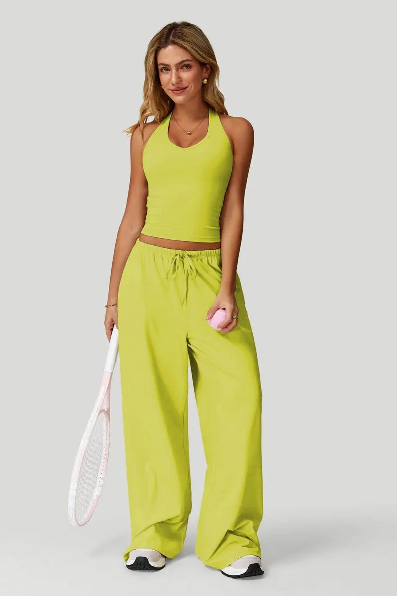 Women's Wide-Leg Tracksuit Set