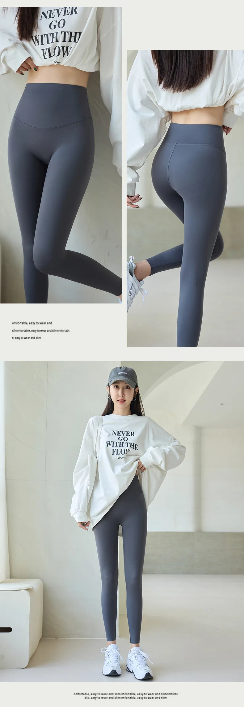 Women's High-Waist Sharkskin Leggings