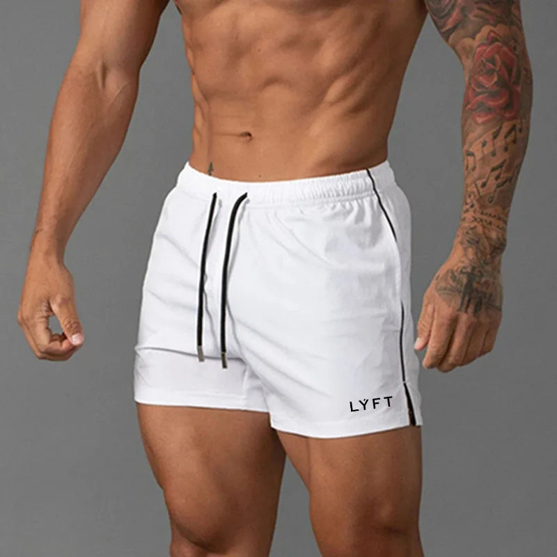 Men Summer Beach GYM Fitness Single Layer Shorts Running Quick Drying Breathable Sports Shorts Workout Casual Jogging Bottoms
