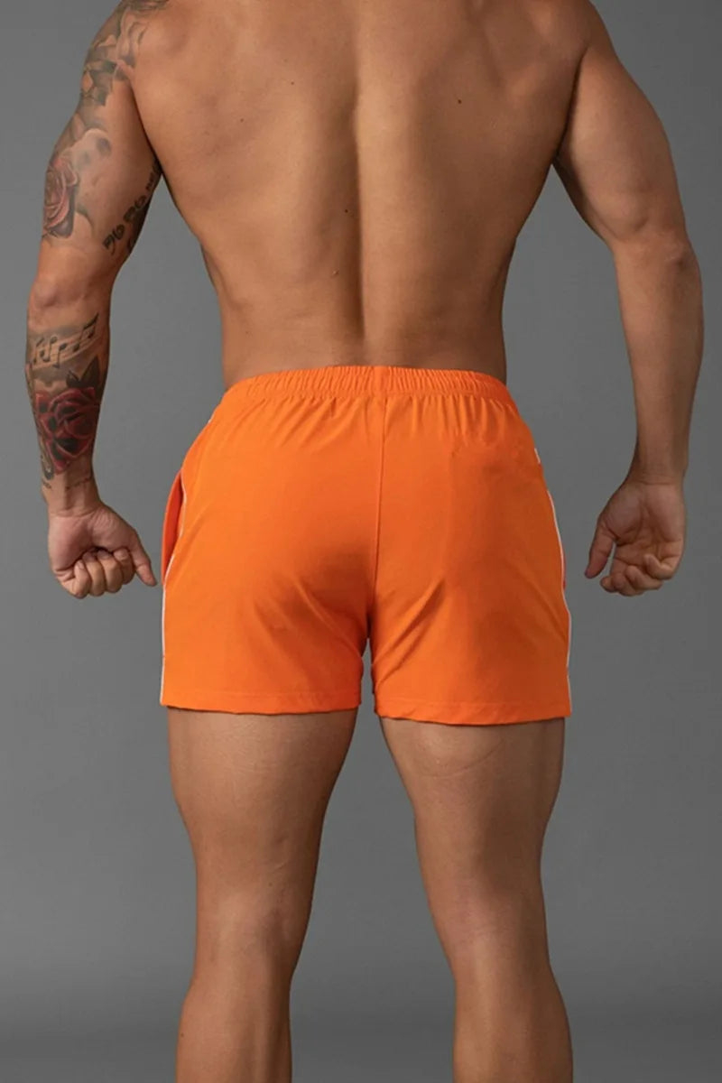 Men Summer Beach GYM Fitness Single Layer Shorts Running Quick Drying Breathable Sports Shorts Workout Casual Jogging Bottoms