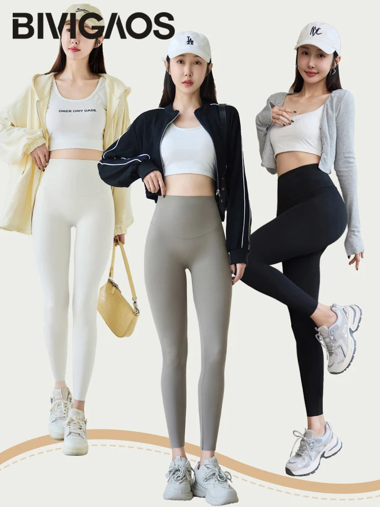 Women's High-Waist Sharkskin Leggings