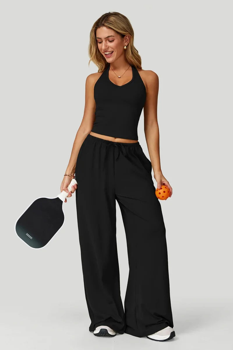 Women's Wide-Leg Tracksuit Set