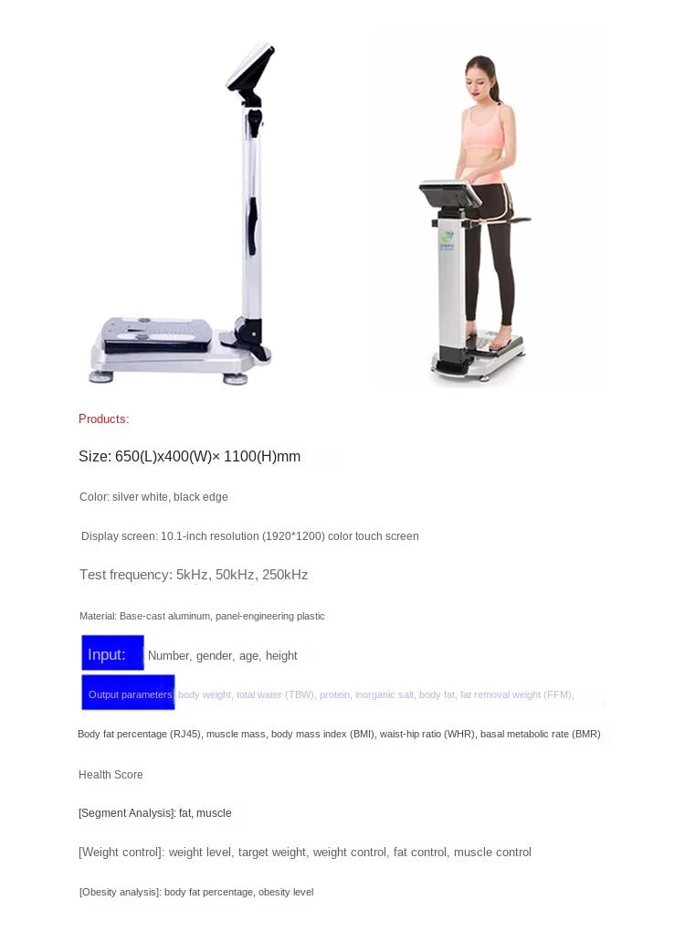 Physical Fitness Instrument Gym Dedicated Body Fat Meter  Human Body Analyzer