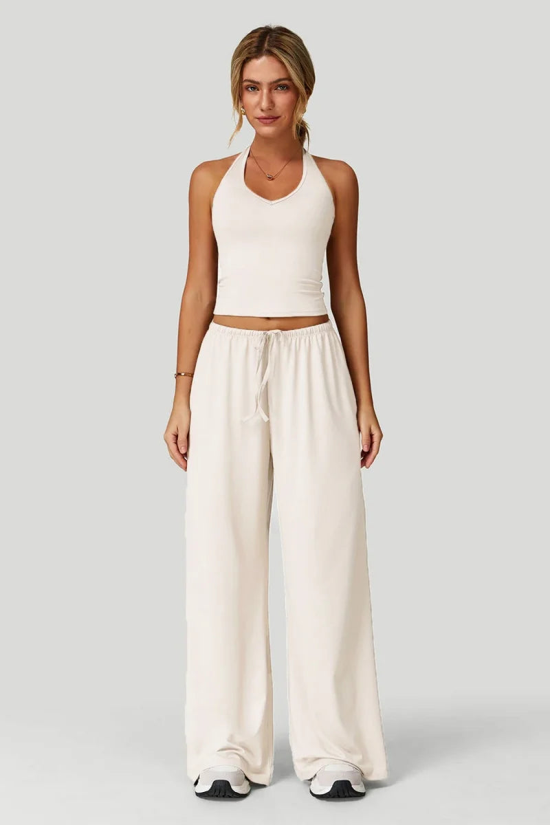 Women's Wide-Leg Tracksuit Set