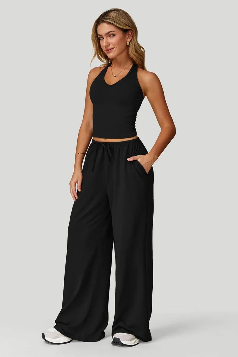 Women's Wide-Leg Tracksuit Set
