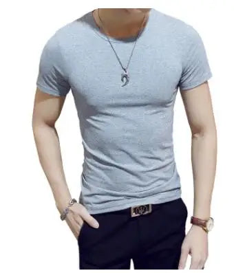 New Top Tees Man T Shirt Fitness T-shirts Mens V Neck Man T-shirt for Male Tshirts 4XL Plus Size Oversized T Shirt  Men Clothing