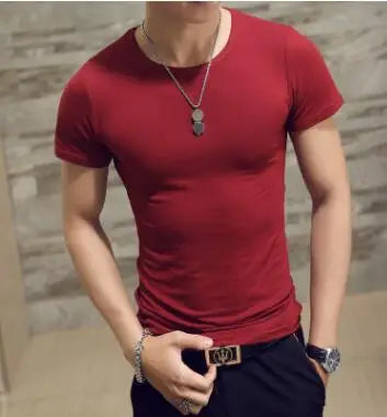 New Top Tees Man T Shirt Fitness T-shirts Mens V Neck Man T-shirt for Male Tshirts 4XL Plus Size Oversized T Shirt  Men Clothing