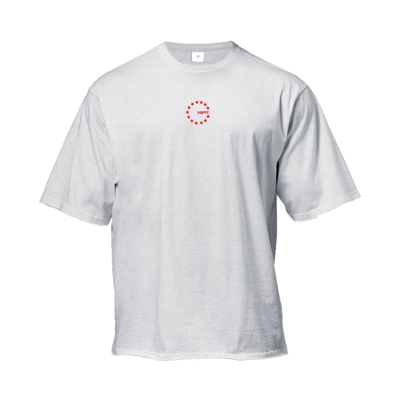 Men's Moisture Wicking Oversized Loose T-Shirt Summer Mesh Quick Dry Sports Fitness Short Sleeve Tops Gym Running Training Tees