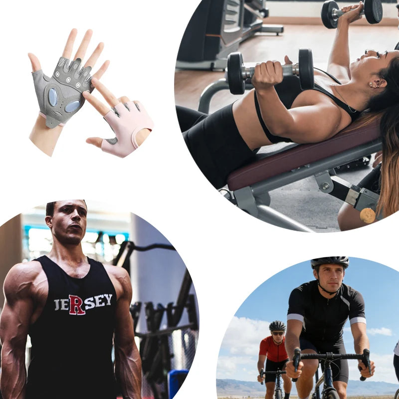 Fitness Gloves 1 Pair Non-Slip Soft Workout Gloves for Strength Training Body Workout Sports Outdoor Gym Exercise Cycling