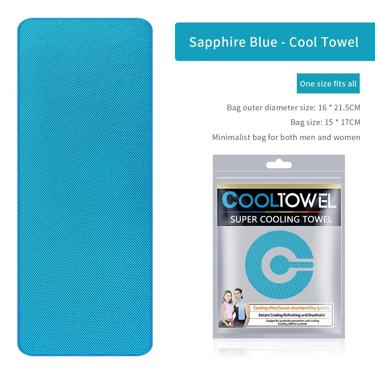 NEW Ice Silk Cooling Towel Fitness Fast-drying Towel Summer Ice Cooling Color Bag Independent Packaging Sports
