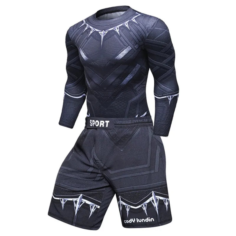 Men's Compression Rashguard Set