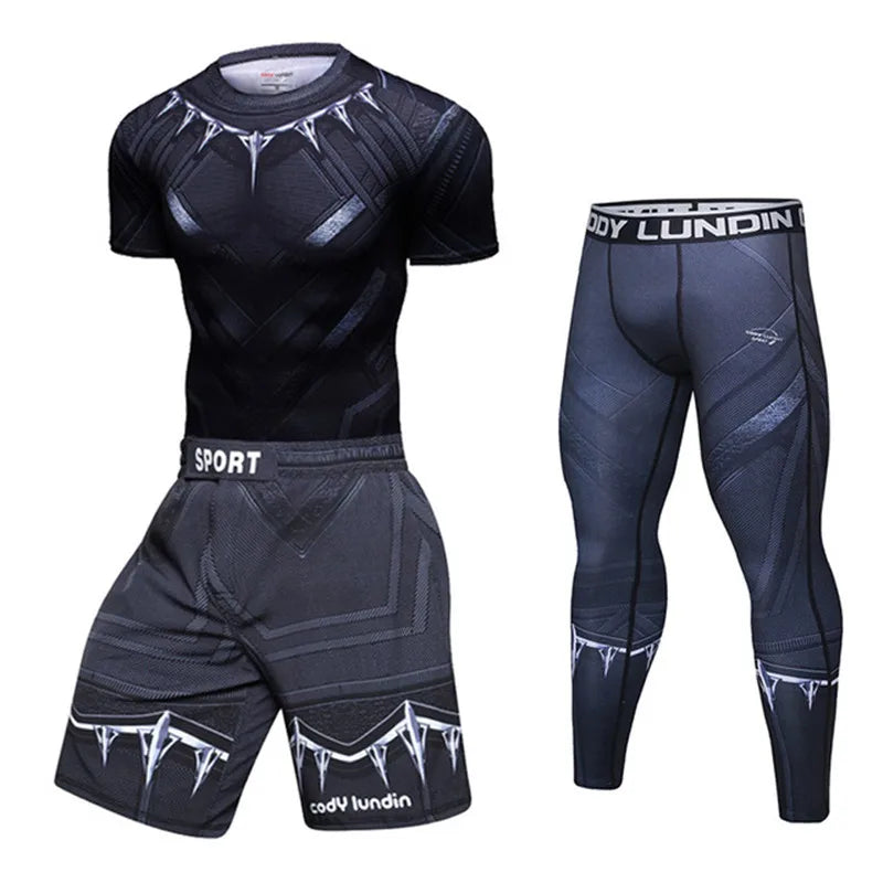 Men's Compression Rashguard Set