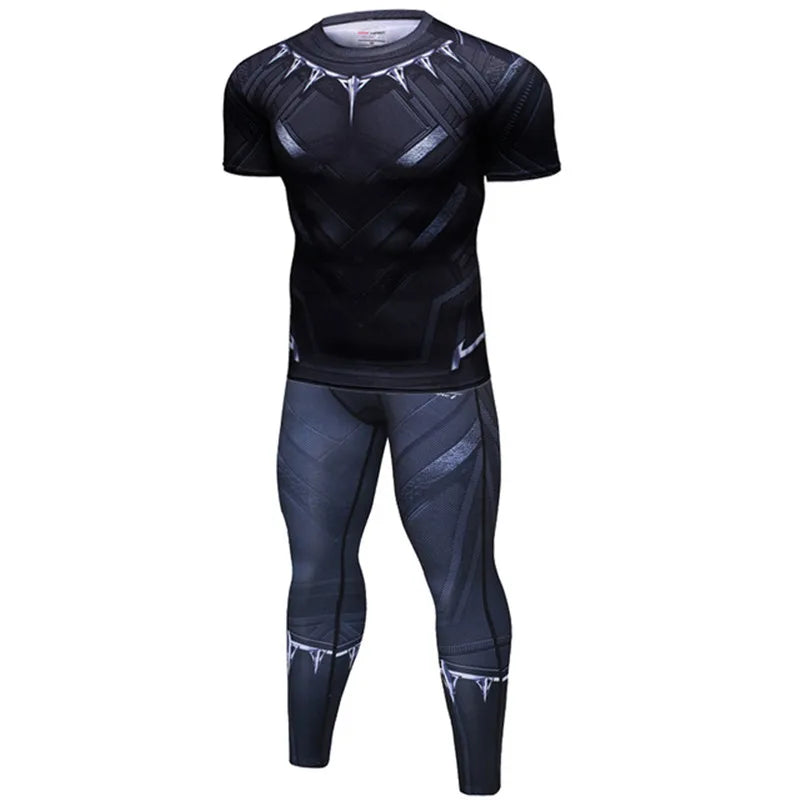Men's Compression Rashguard Set