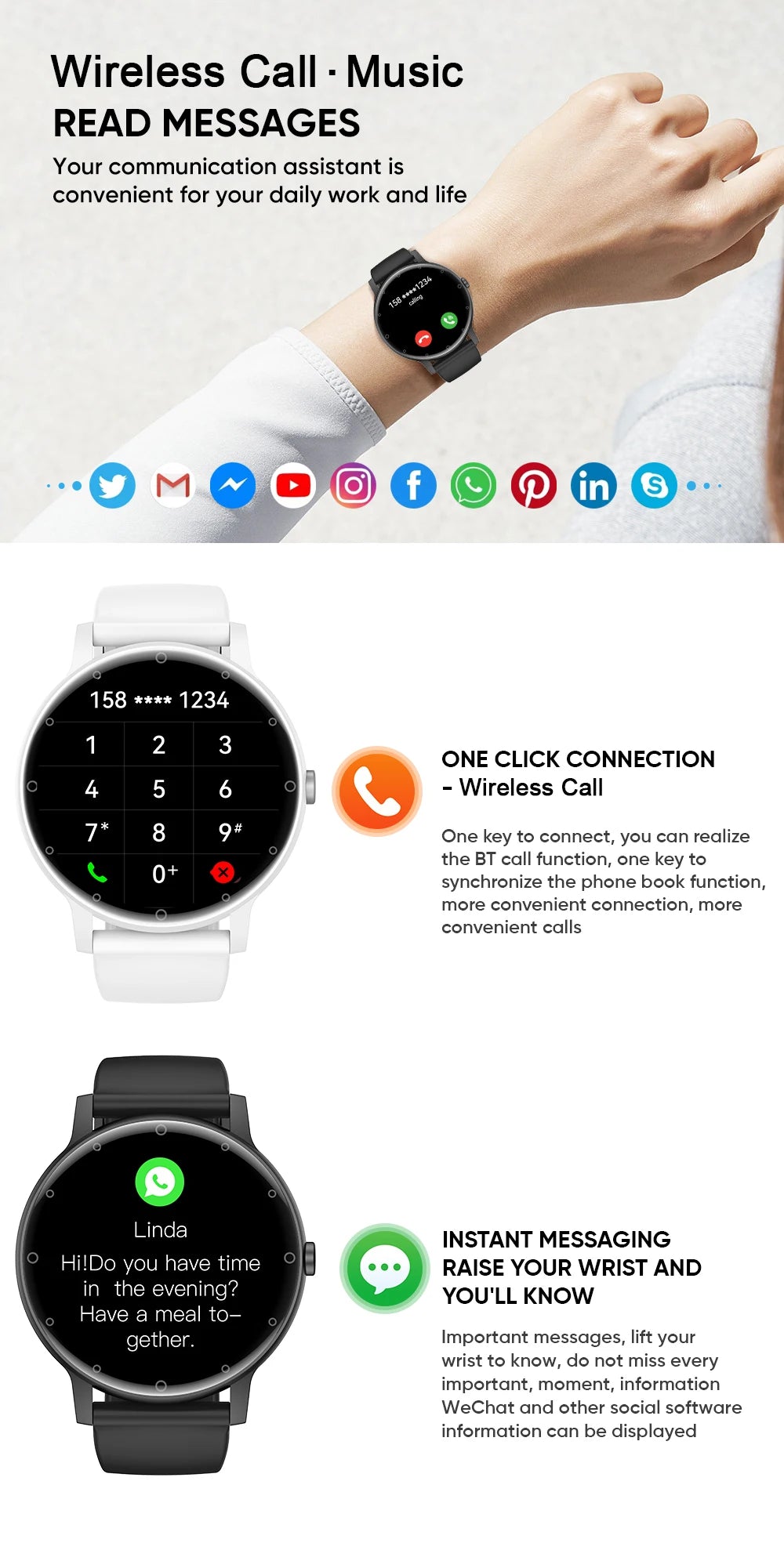 LIGE Bluetooth Call Smart Watch Men Outdoor Sports Fitness Watches Health Monitor Waterproof For Android IOS Smartwatch Women