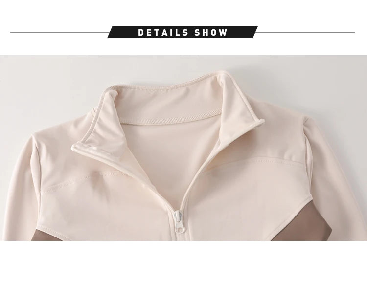 Women's Long Sleeve Zip-Up Workout Jacket
