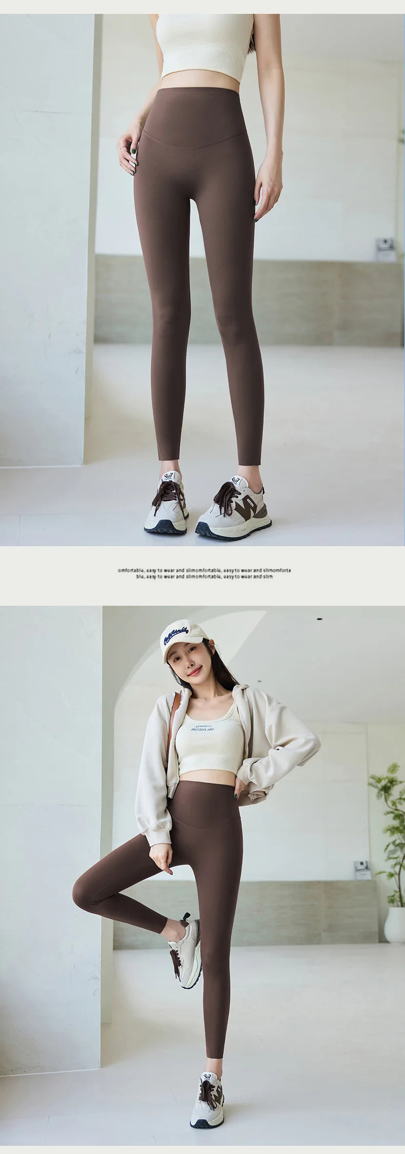 Women's High-Waist Sharkskin Leggings