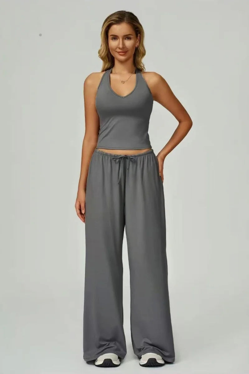 Women's Wide-Leg Tracksuit Set