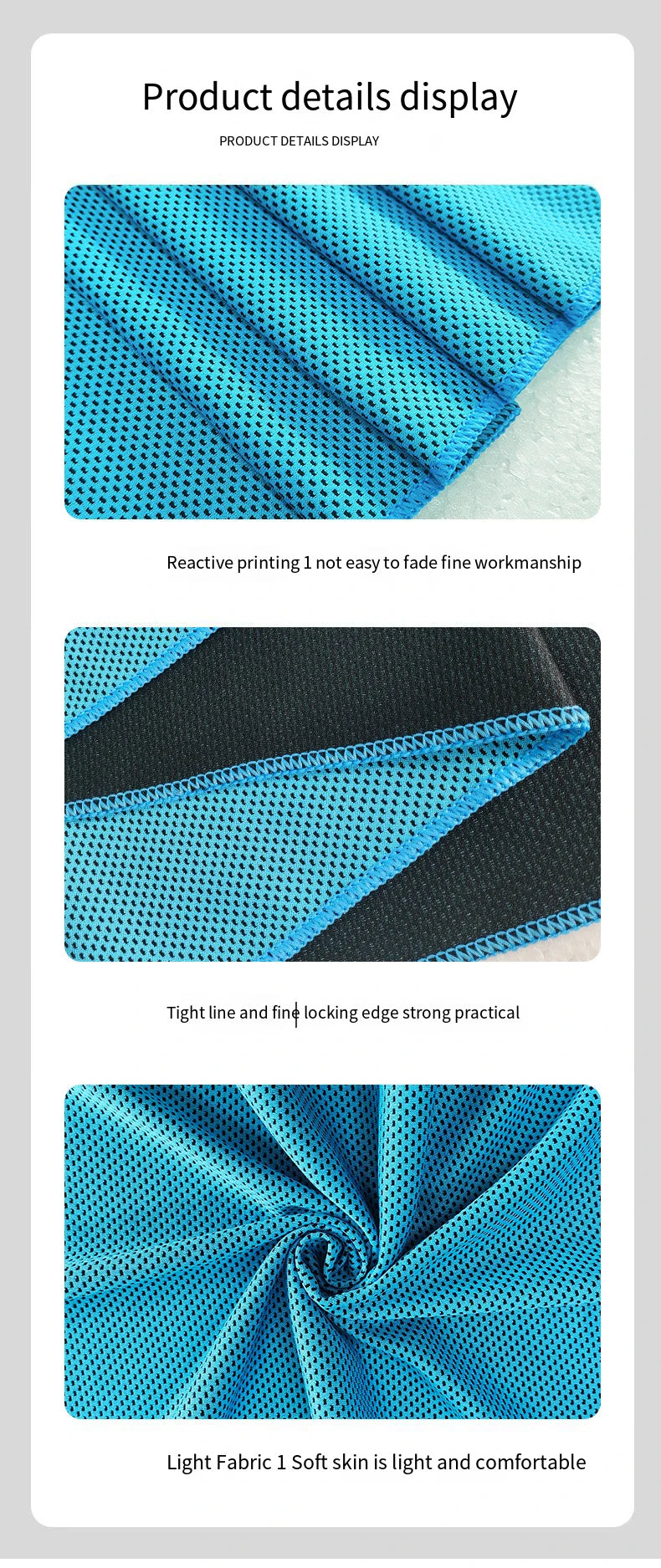 NEW Ice Silk Cooling Towel Fitness Fast-drying Towel Summer Ice Cooling Color Bag Independent Packaging Sports