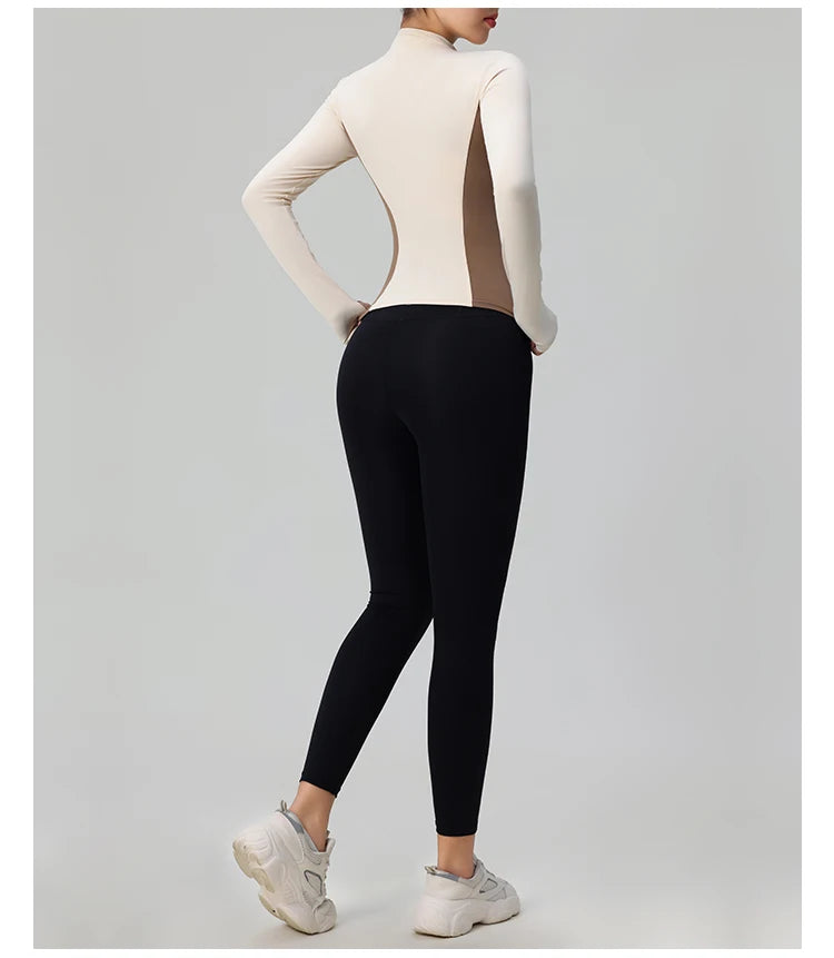 Women's Long Sleeve Zip-Up Workout Jacket