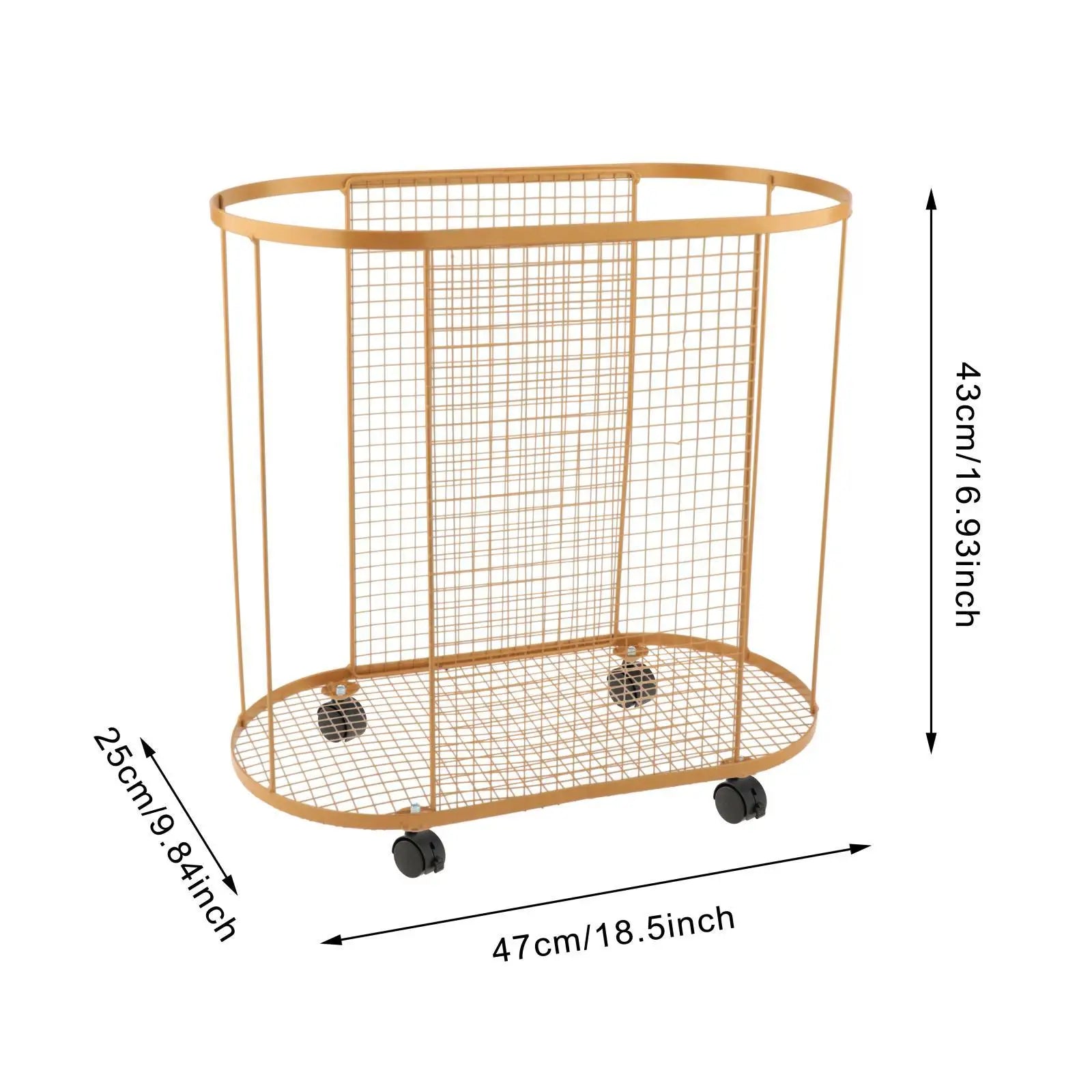 Yoga Mat Holder with Wheels Gym Equipment Storage Basket for Resistance Bands Dumbbell Yoga Blocks Kettlebells Foam Roller