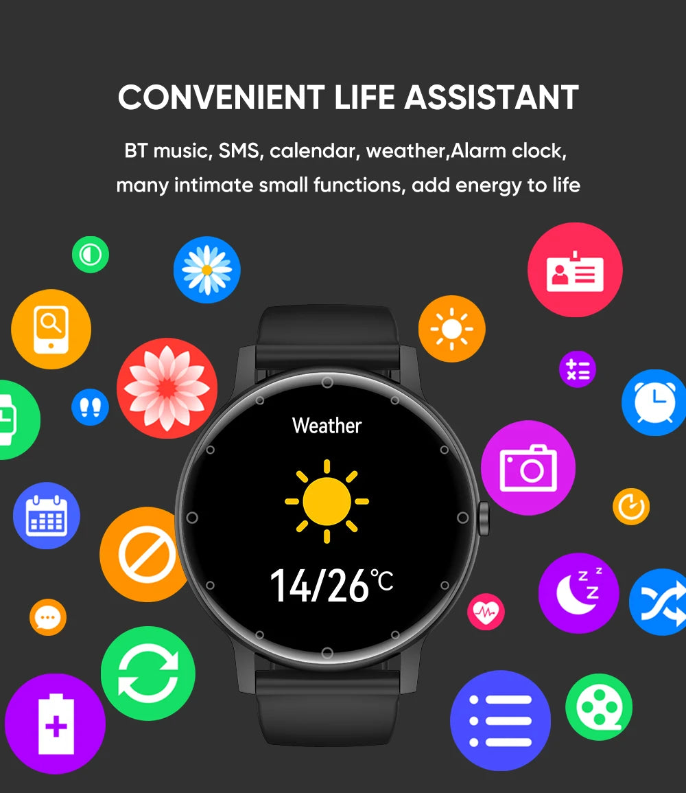 LIGE Bluetooth Call Smart Watch Men Outdoor Sports Fitness Watches Health Monitor Waterproof For Android IOS Smartwatch Women