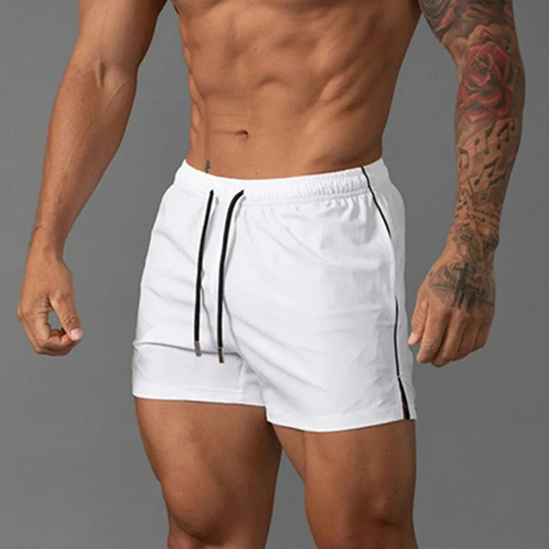 Men Summer Beach GYM Fitness Single Layer Shorts Running Quick Drying Breathable Sports Shorts Workout Casual Jogging Bottoms