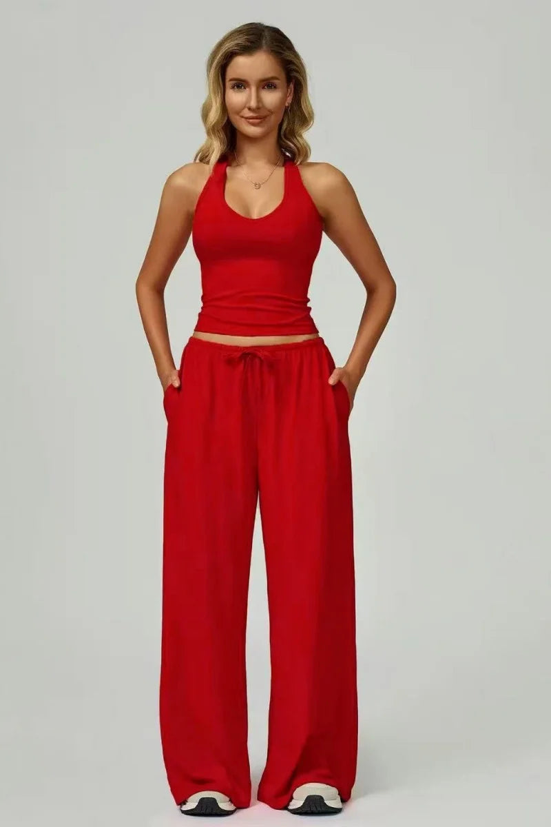 Women's Wide-Leg Tracksuit Set