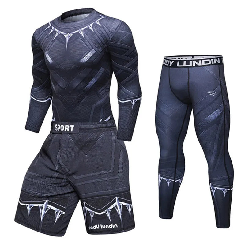 Men's Compression Rashguard Set