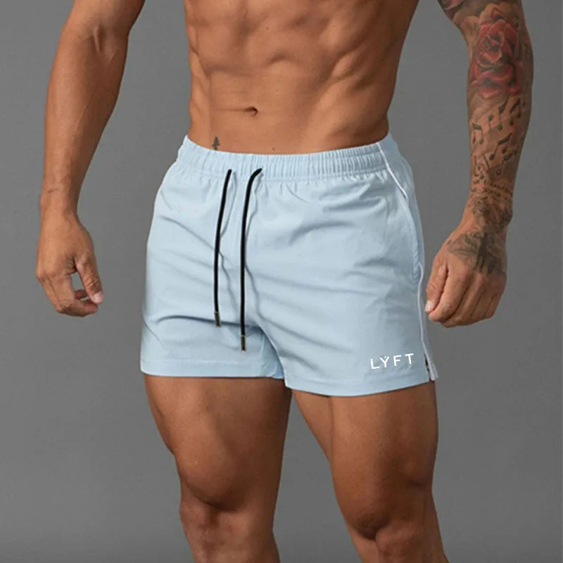 Men Summer Beach GYM Fitness Single Layer Shorts Running Quick Drying Breathable Sports Shorts Workout Casual Jogging Bottoms