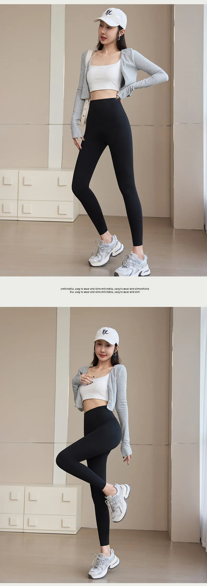 Women's High-Waist Sharkskin Leggings