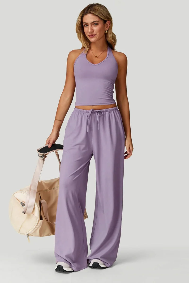 Women's Wide-Leg Tracksuit Set