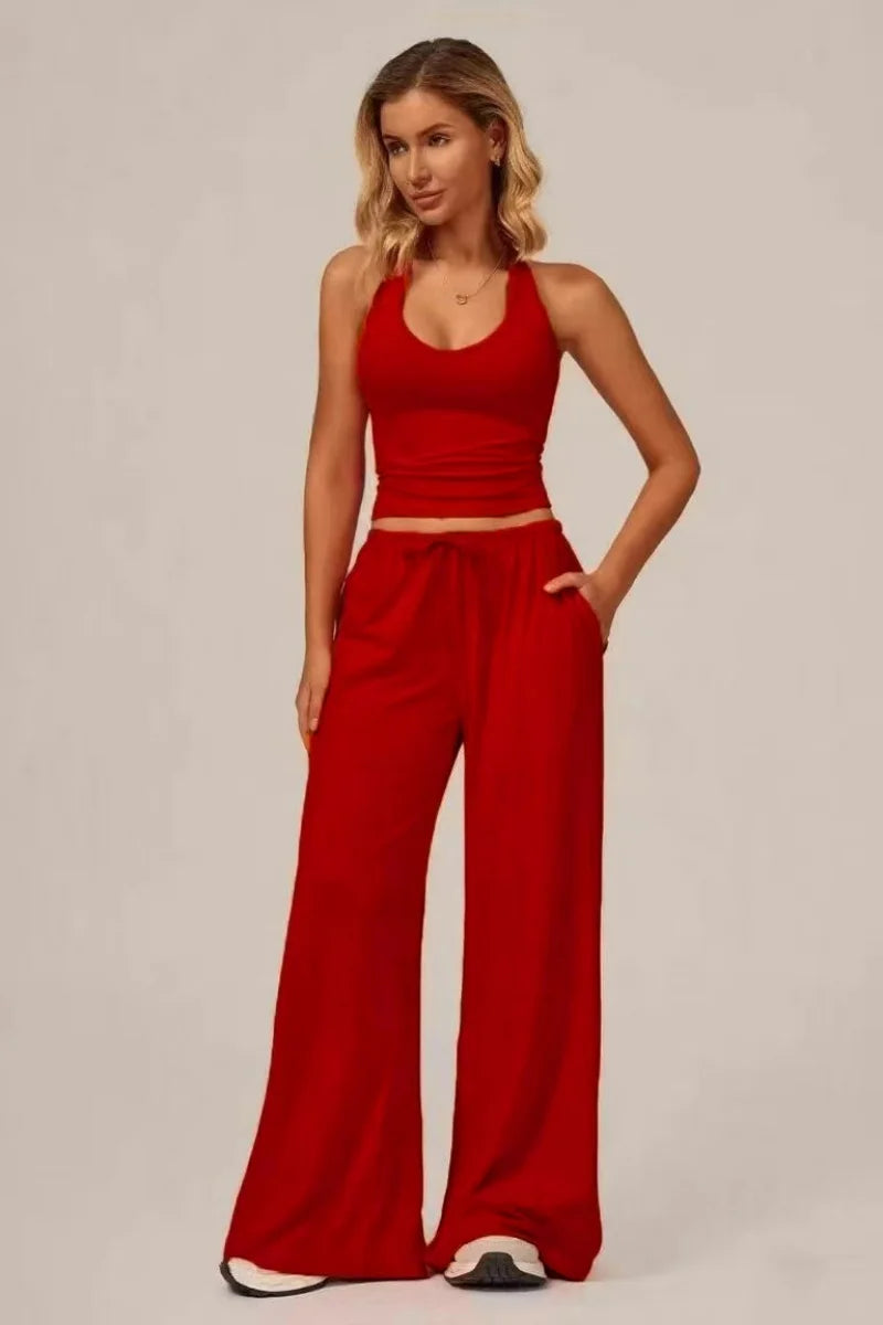 Women's Wide-Leg Tracksuit Set