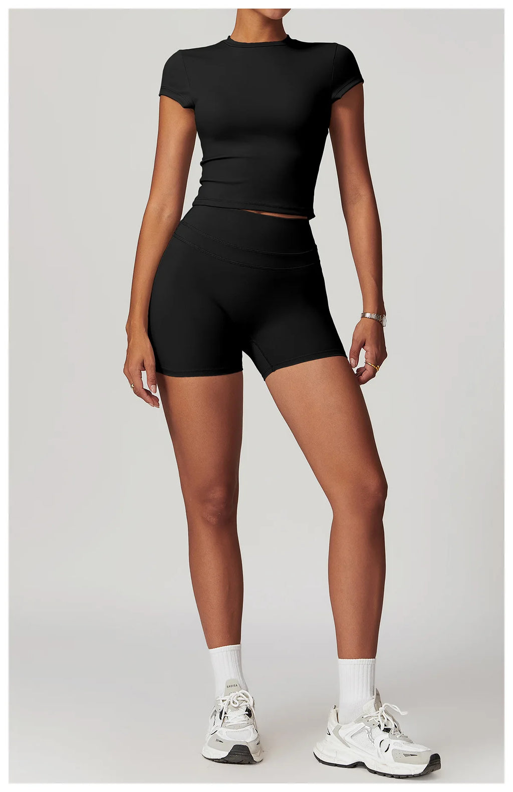 Fitness Sports T-Shirts Short Sleeve Gym Shirt Female Workout Gym Clothes Push Up Quick Dry Running Tops Tights Yoga Shirts