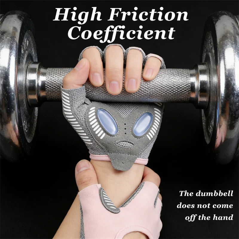 Fitness Gloves 1 Pair Non-Slip Soft Workout Gloves for Strength Training Body Workout Sports Outdoor Gym Exercise Cycling