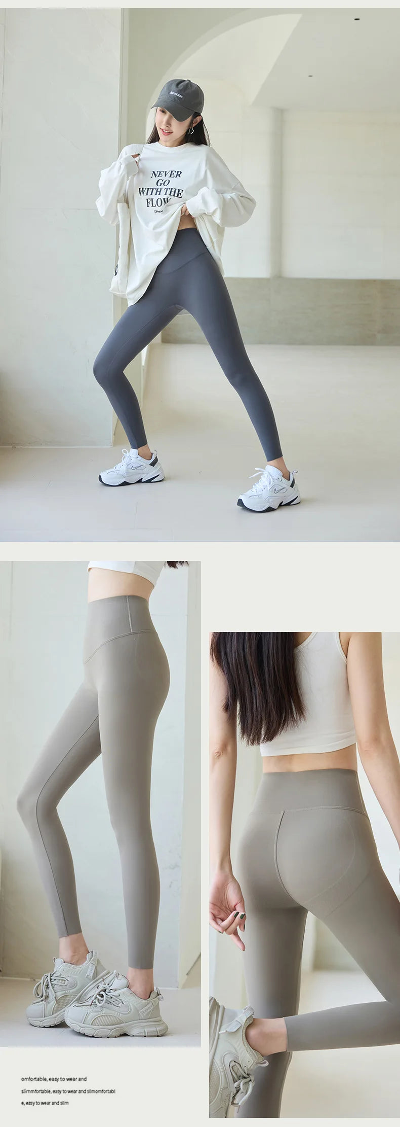 Women's High-Waist Sharkskin Leggings