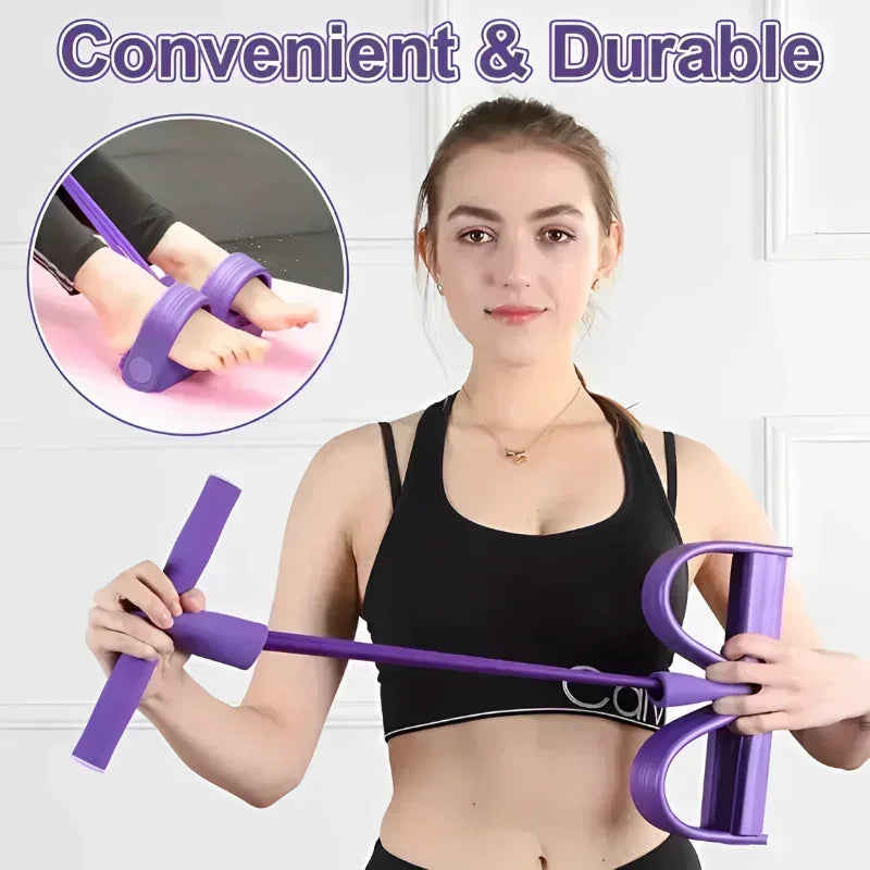 4 Resistanc Elastic Pull Ropes Exerciser Rower Belly Resistance Band Home Gym Sport Training Elastic Bands for Fitness Equipment