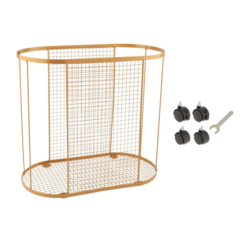Yoga Mat Holder with Wheels Gym Equipment Storage Basket for Resistance Bands Dumbbell Yoga Blocks Kettlebells Foam Roller