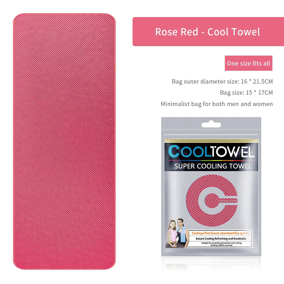NEW Ice Silk Cooling Towel Fitness Fast-drying Towel Summer Ice Cooling Color Bag Independent Packaging Sports