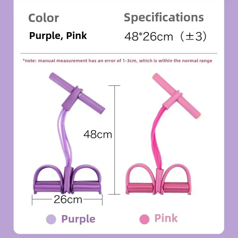 4 Resistanc Elastic Pull Ropes Exerciser Rower Belly Resistance Band Home Gym Sport Training Elastic Bands for Fitness Equipment