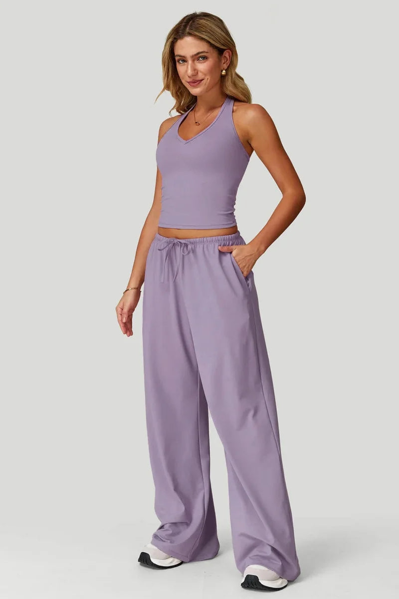 Women's Wide-Leg Tracksuit Set