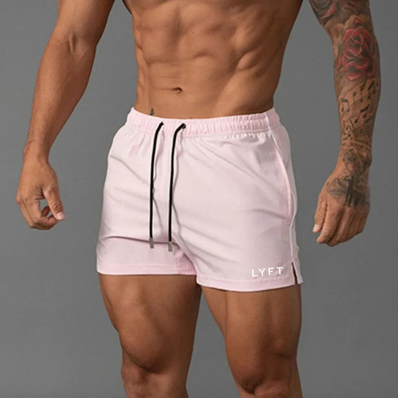 Men Summer Beach GYM Fitness Single Layer Shorts Running Quick Drying Breathable Sports Shorts Workout Casual Jogging Bottoms