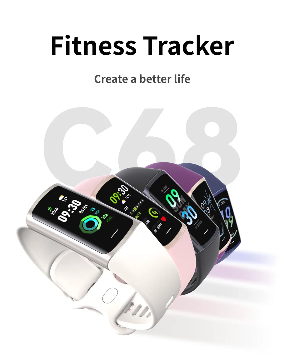 2025 Sport Smart Bracelet Fitness Tracker For Man Women Band Waterproof Connected Phone Tracker Men Smart Watch For Android ios
