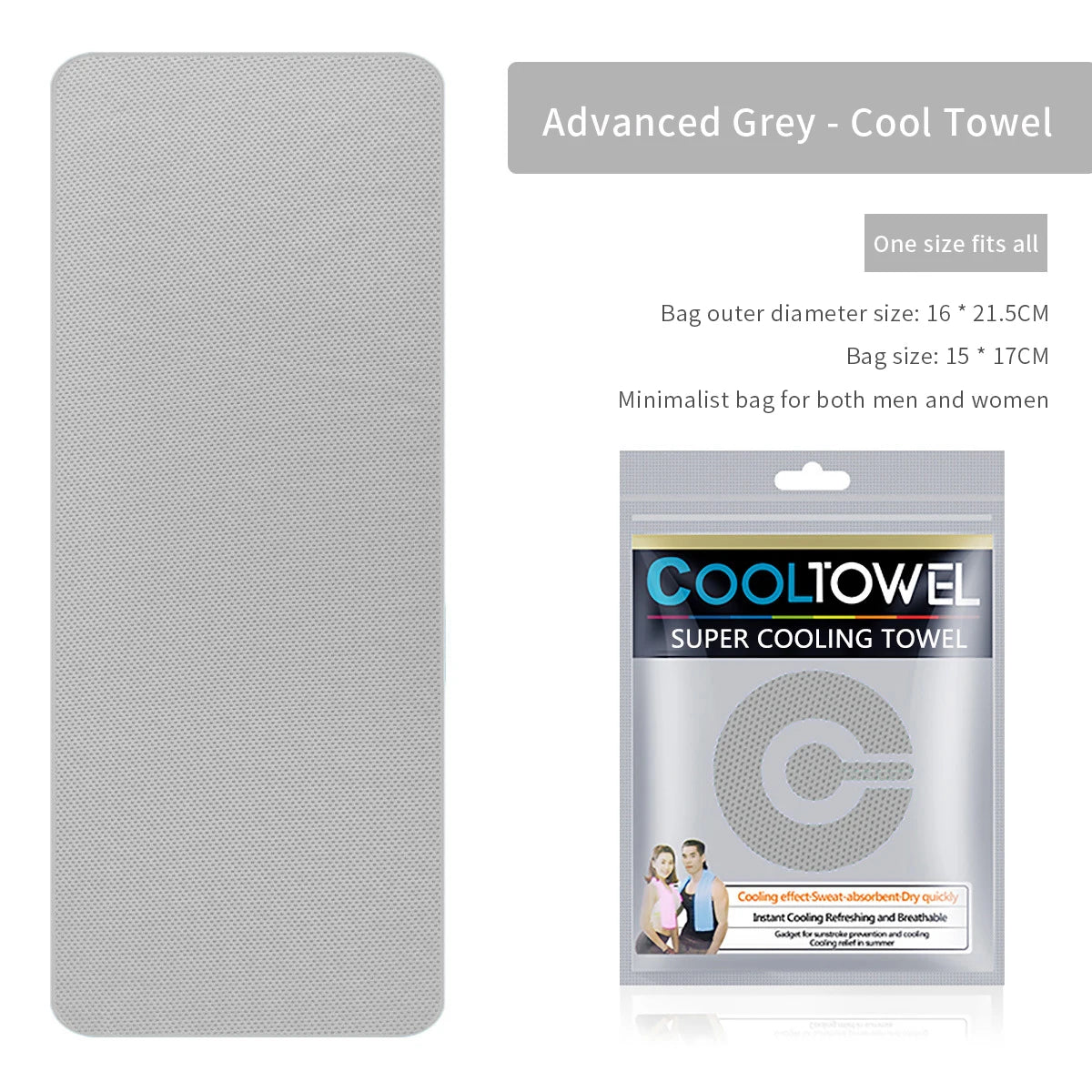 NEW Ice Silk Cooling Towel Fitness Fast-drying Towel Summer Ice Cooling Color Bag Independent Packaging Sports