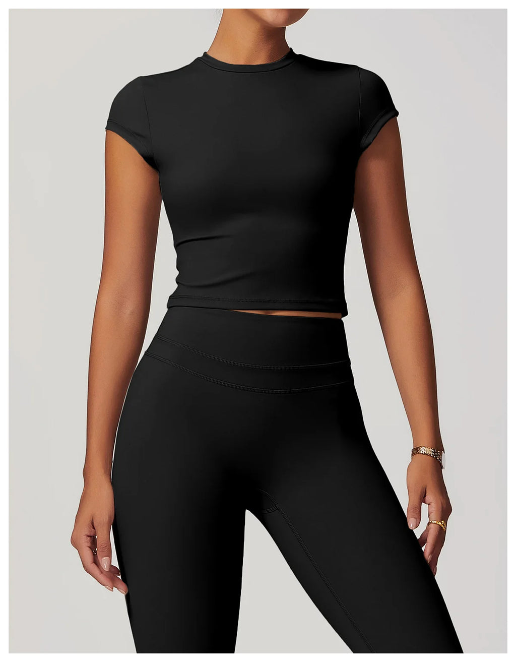 Fitness Sports T-Shirts Short Sleeve Gym Shirt Female Workout Gym Clothes Push Up Quick Dry Running Tops Tights Yoga Shirts